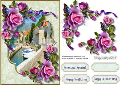 Beautiful Roses and Scene 