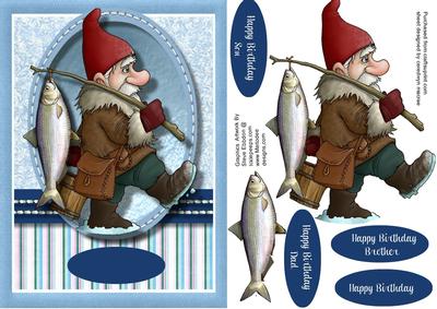 Whatever the Weather a Gnome Has to Fish 