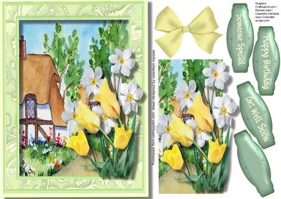 Tulips and Daffodils at Rose Cottage 