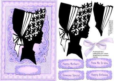 Beautiful Lilac Silhouette Lady 