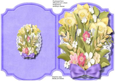 Print,cut,and Fold , Beautiful Summer Flowers 