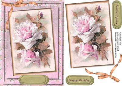 Beautiful Soft Pink Roses and Topper