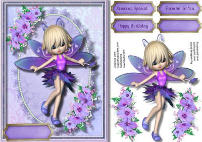 Beautiful Fairy Fae in Lilac 