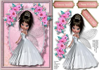 Beautiful Luna Fairy in White 