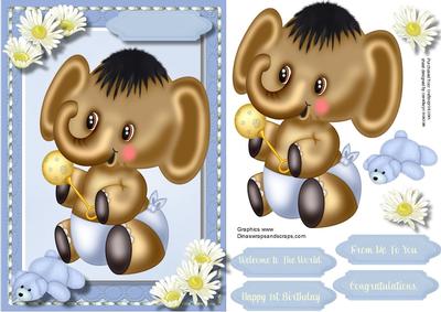 Beautiful Ethnic Baby Boy's Birth or Birthday