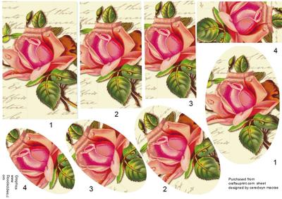 Two Beautiful Pyramid Roses Toppers 