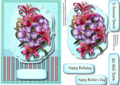 Beautiful Bouquet in a Bracket Frame 