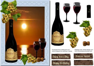 Time to Relax with a Good Wine and Sunset 