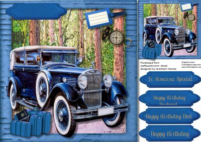 Beautiful Blue Rolls Royce Off on the Journey 