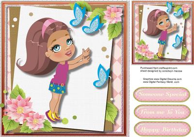 Little Girl with the Buterfly's