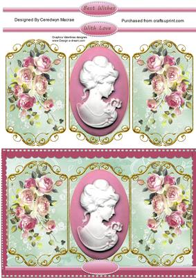Beautiful Triptych Cameo 