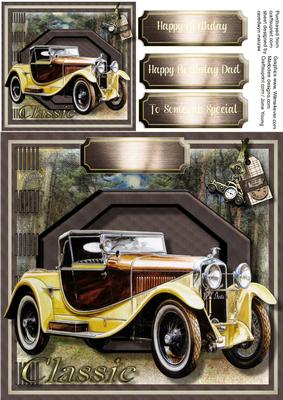 Beautiful Classic Yellow Car