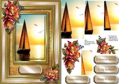 Beautiful Sails in the Sunset and Autumn Rosrs , Pyramid