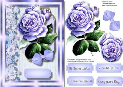 Beautiful Vintage Lilac Rose 