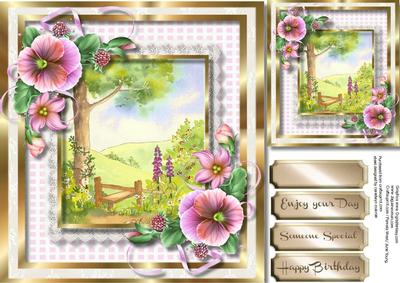Beautiful Foxgloves and Pansy's at the Style