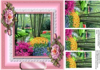 Beautiful Summer Flowers , Pyramid