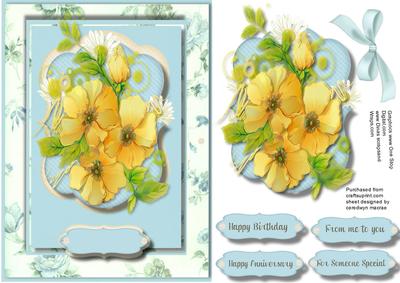 Beautiful Flowers in a Ornate Bracket 