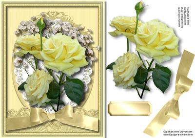 Beautiful Yellow Roses and Baby's Breath