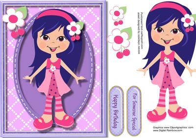 Cute Little Cherry Girl