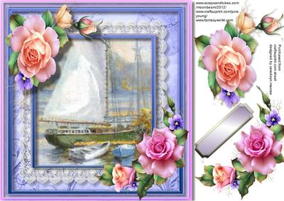 Beautiful Summer Roses and Scene 
