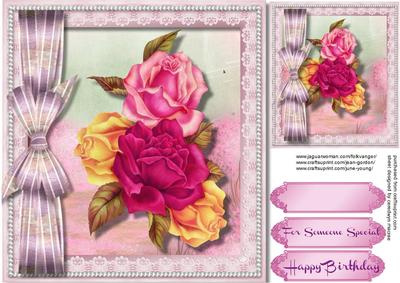Stunning Roses in a Pearl Frame 