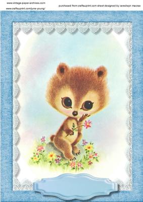 Little Bear with the Flowers 