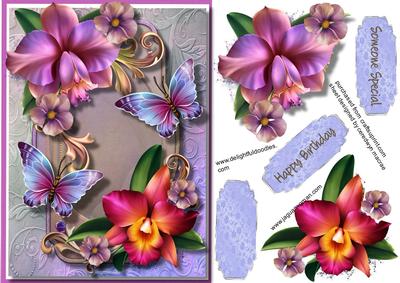 Beautiful Orchids and Butterflys 