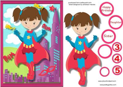 Super Girl Hero in the Sky