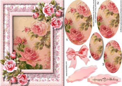 Beautiful Vintage Roses in Pyramid 