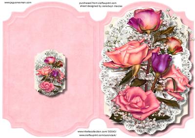 Print, Cutand Fold , Joy of Roses