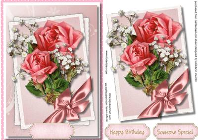Beautiful Cerise Roses and Babys Breath