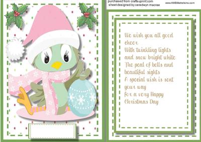 Christmas Topper , Incert and Verse