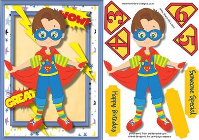 Modern Super Hero Boy
