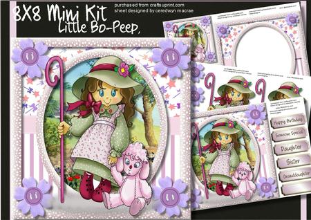 8x8 Mini Kit, Little Bo- Peep
