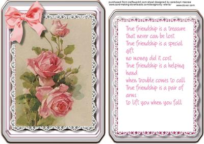 Topper, Incert and Verse , True Friendship