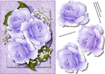 Beautiful Arabesque Lilac Roses