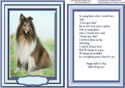 Topper, with Incert and Verse , a Mans Best Friend