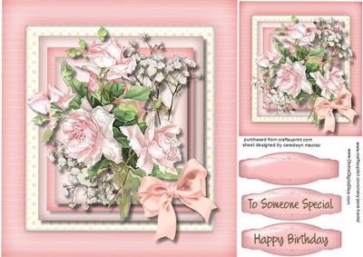 Lovely Soft Pink Roses and Baby's Breath 