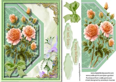Lovely Green Envelope Card 
