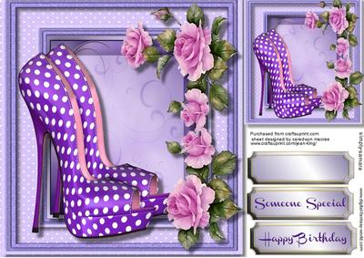 Beautiful Lilac Shoes and Roses 