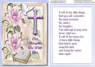 S Ympathy, Our Thoughts Are with You