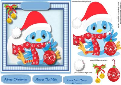Little Bluebird with His Bauble 