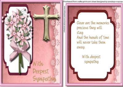 Sympathy with Verse Pink