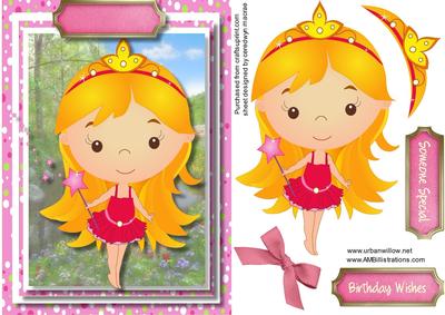Lovely Fairy Ballerina with Her Wand 