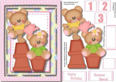 Lovely Garden Birthday Teddies