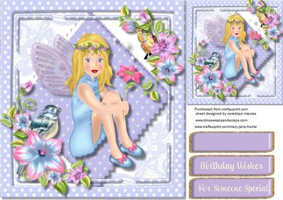 Lovely Fairy and Blue Bird