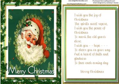 Traditional Sants Peace at Christmas 