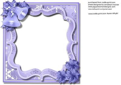 Lovely Incert with Lilac Poinsettias