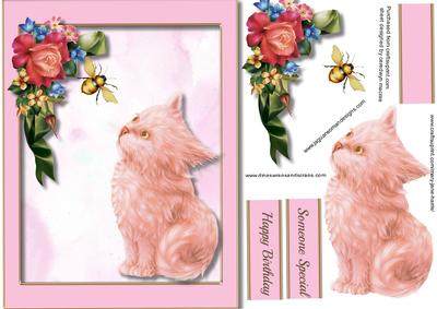 Lovely Little Kitty and Bumble Bee 