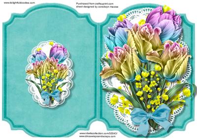 Print, Cut, and Fold Beautifu, Fantasy Tulips